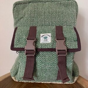 Himalayan Gheri Cotton Backpack is a